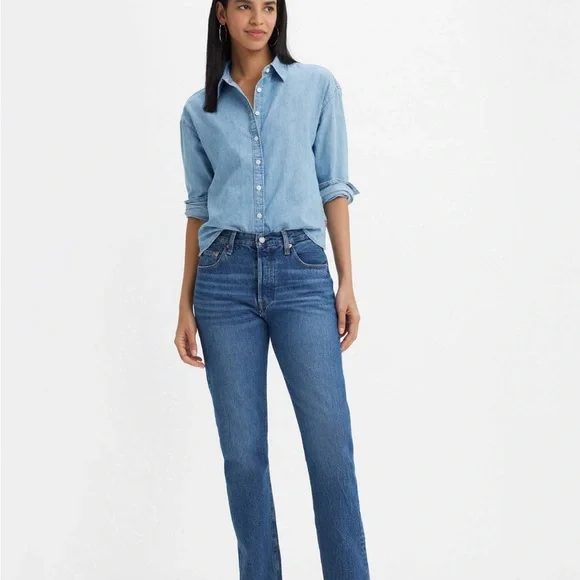 Levi's 501 Original Button-Fly High Rise Women's Jeans - Picture 1 of 2
